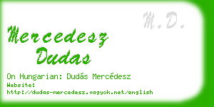 mercedesz dudas business card
